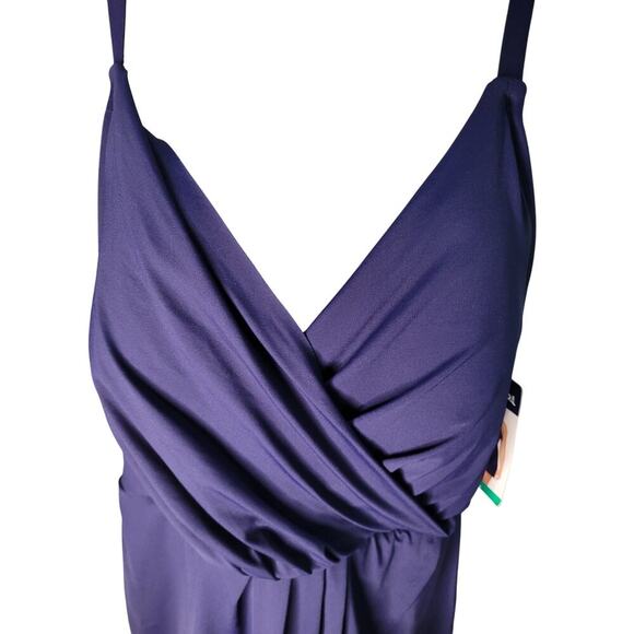 Lands End Swim skirt/Suit NWT Navy Lined Removable Pads Adjustable Sz XL - Picture 6 of 7